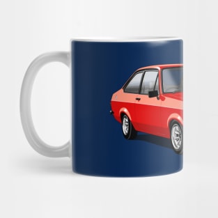 Ford Escort Mk 2 in red Mug